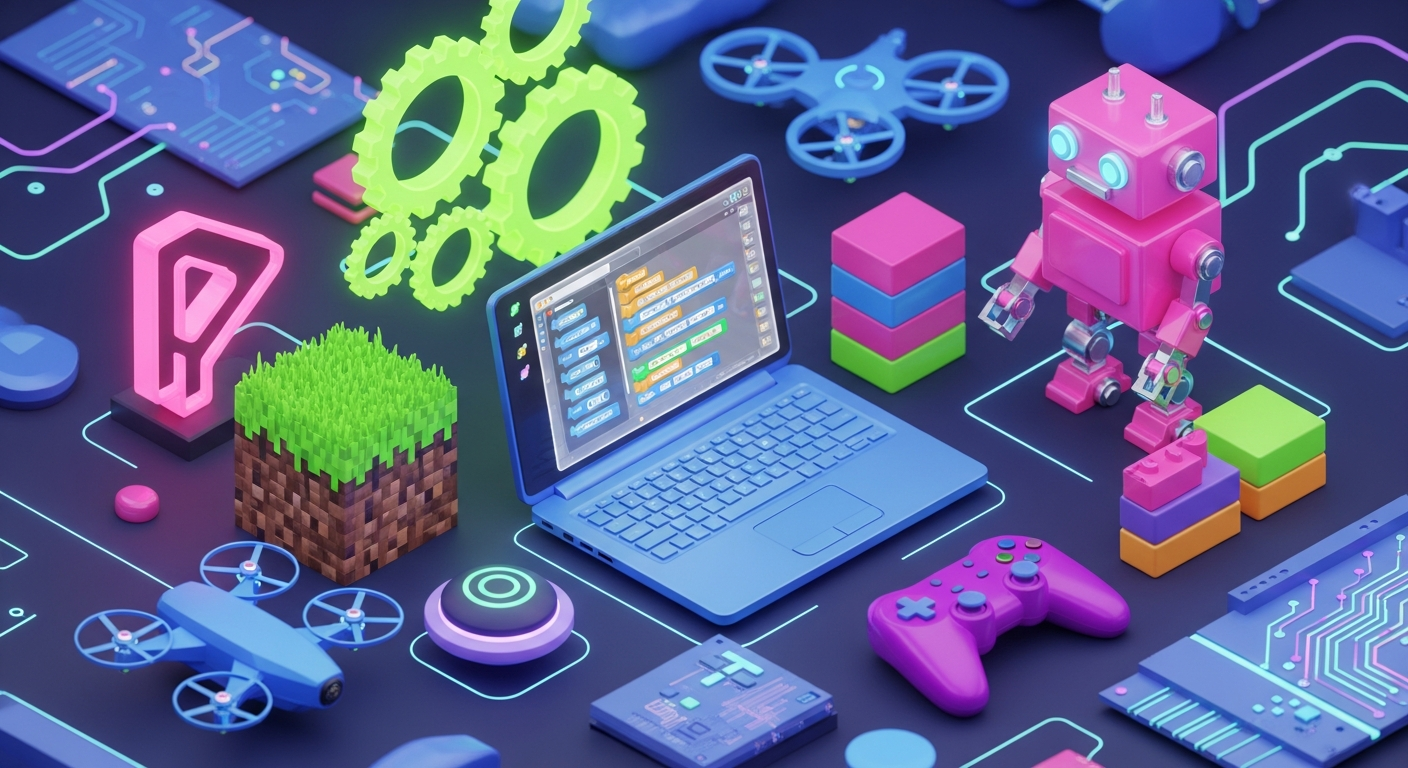 ゲームで楽しく学ぶ！市ケ尾の子供向けプログラミングスクール【マイクラ・ロボット学習】